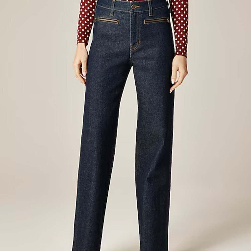 Point Sur 10" demi bootcut jean with zip pockets Sz 29 NWT